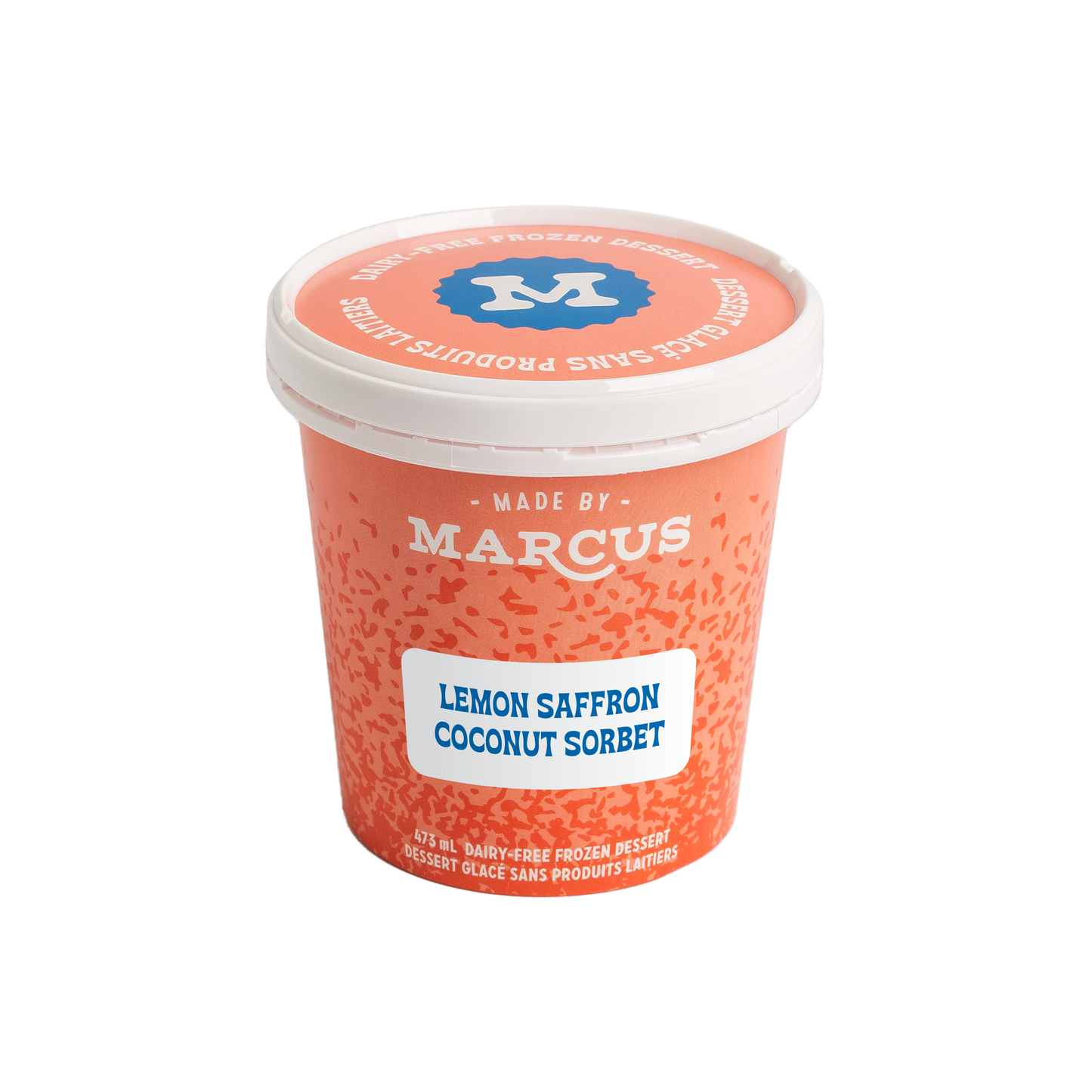 Vegan Lemon Saffron Coconut Sorbet